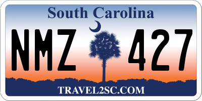 SC license plate NMZ427