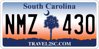 SC license plate NMZ430