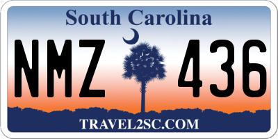 SC license plate NMZ436