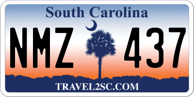 SC license plate NMZ437