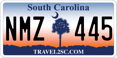 SC license plate NMZ445