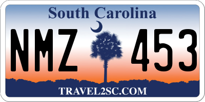 SC license plate NMZ453