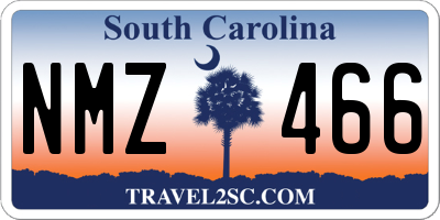 SC license plate NMZ466