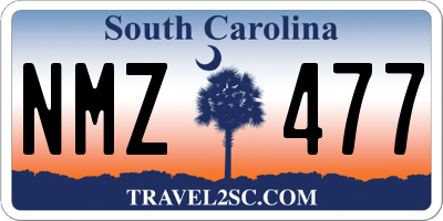 SC license plate NMZ477
