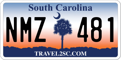 SC license plate NMZ481