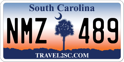SC license plate NMZ489