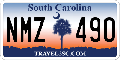 SC license plate NMZ490