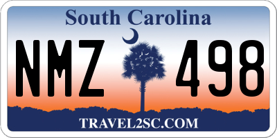 SC license plate NMZ498
