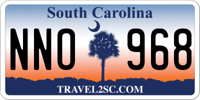 SC license plate NNO968