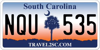 SC license plate NQU535
