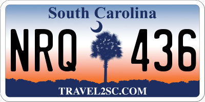 SC license plate NRQ436