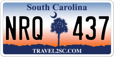 SC license plate NRQ437