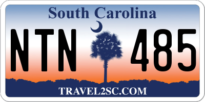 SC license plate NTN485