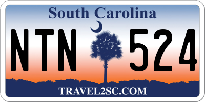 SC license plate NTN524
