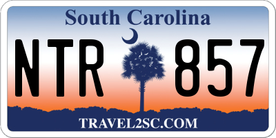 SC license plate NTR857