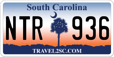 SC license plate NTR936
