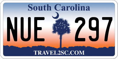 SC license plate NUE297