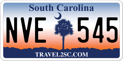 SC license plate NVE545
