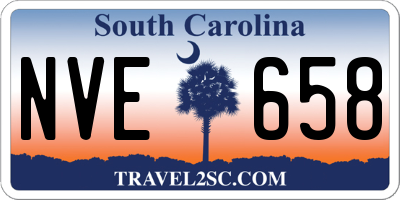 SC license plate NVE658