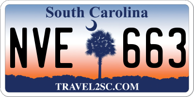 SC license plate NVE663