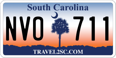 SC license plate NVO711