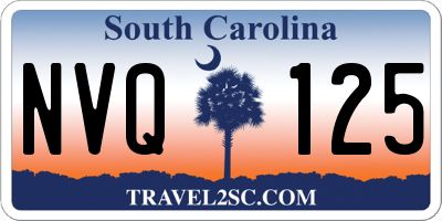 SC license plate NVQ125