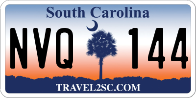 SC license plate NVQ144