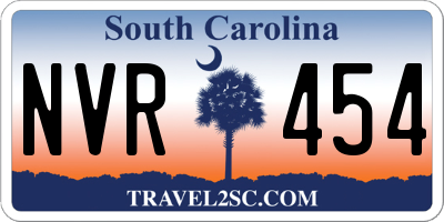 SC license plate NVR454