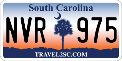 SC license plate NVR975