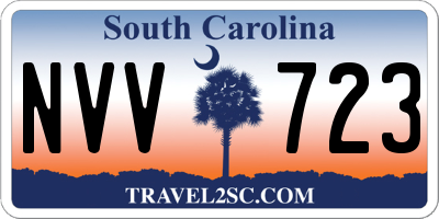 SC license plate NVV723
