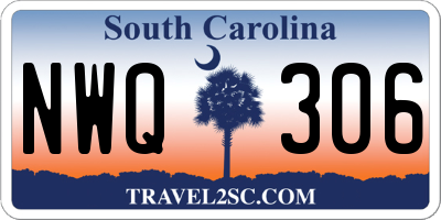 SC license plate NWQ306