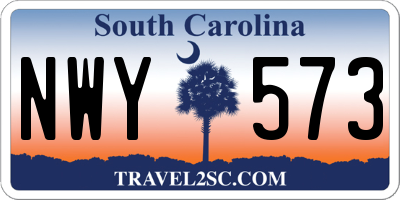 SC license plate NWY573