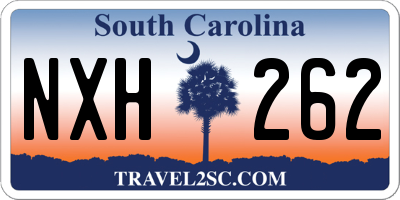 SC license plate NXH262