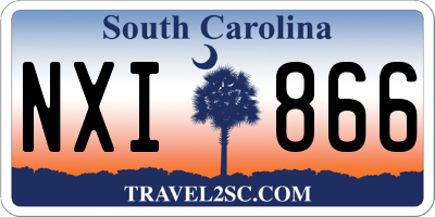 SC license plate NXI866
