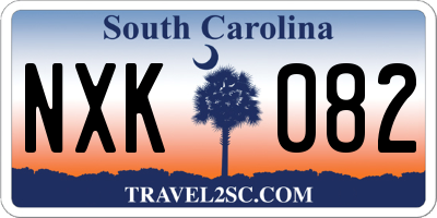 SC license plate NXK082