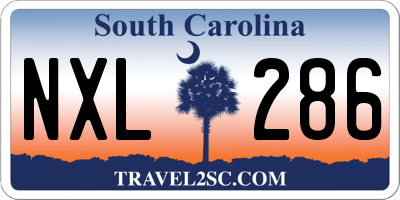 SC license plate NXL286