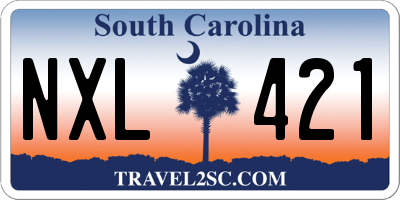 SC license plate NXL421