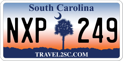 SC license plate NXP249