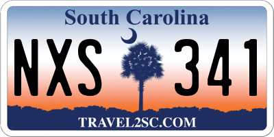 SC license plate NXS341