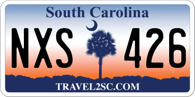 SC license plate NXS426