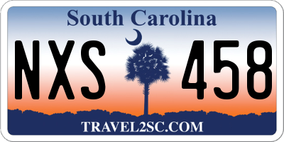 SC license plate NXS458