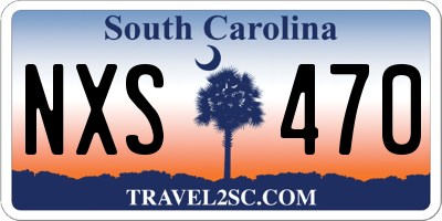 SC license plate NXS470