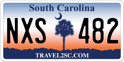 SC license plate NXS482