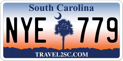 SC license plate NYE779