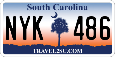 SC license plate NYK486