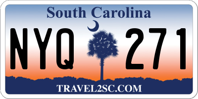 SC license plate NYQ271