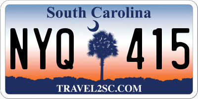 SC license plate NYQ415