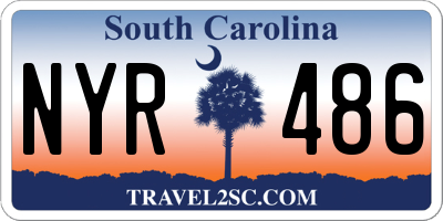 SC license plate NYR486