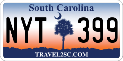 SC license plate NYT399