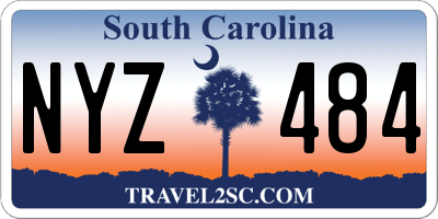 SC license plate NYZ484
